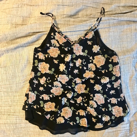 Sienna Sky Navy Floral Cami - Size: XS EUC - Picture 3 of 4